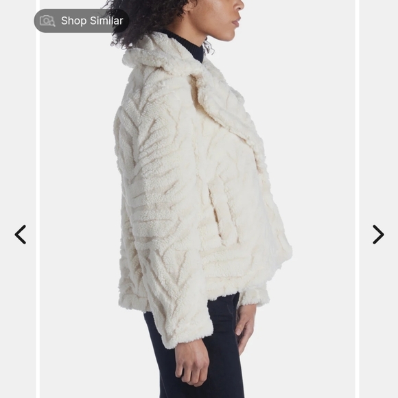 French Connection Bobby Borg Classic Cream Cropped Jacket - Picture 5 of 7